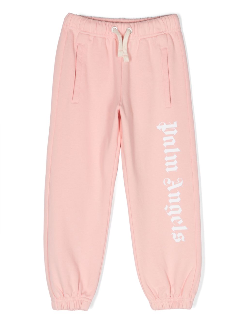 Logo-print cotton track trousers - Pink