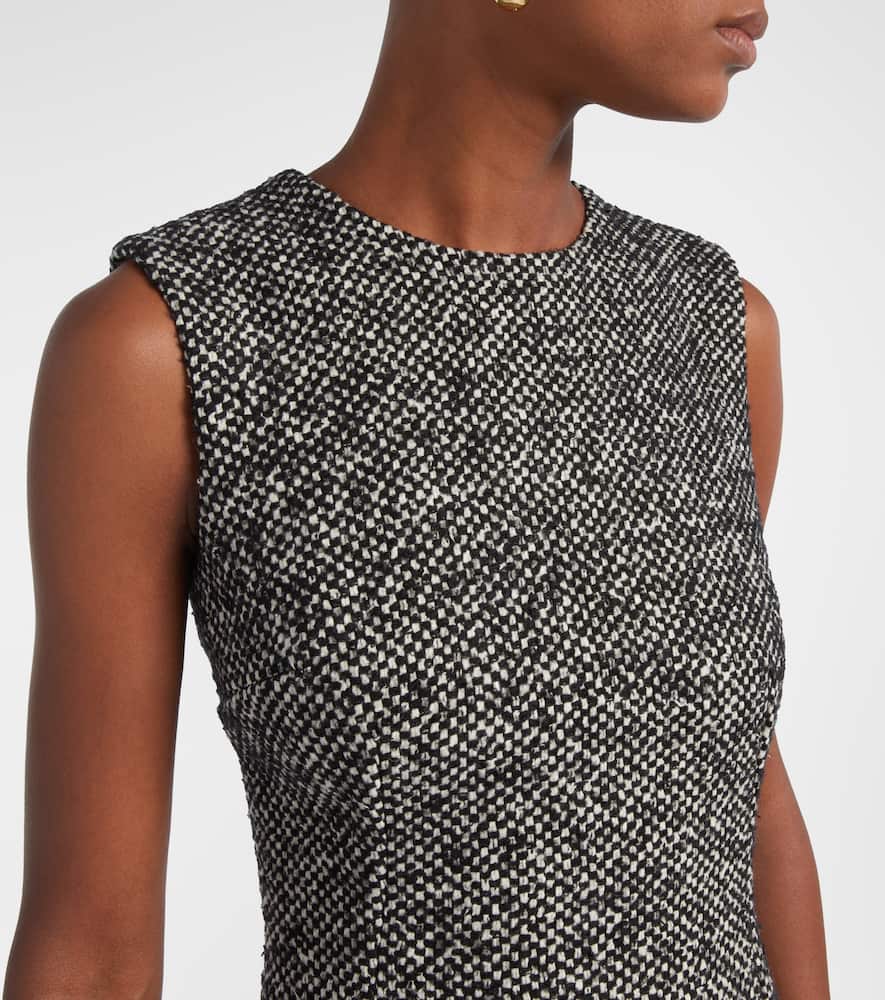 Checked midi dress