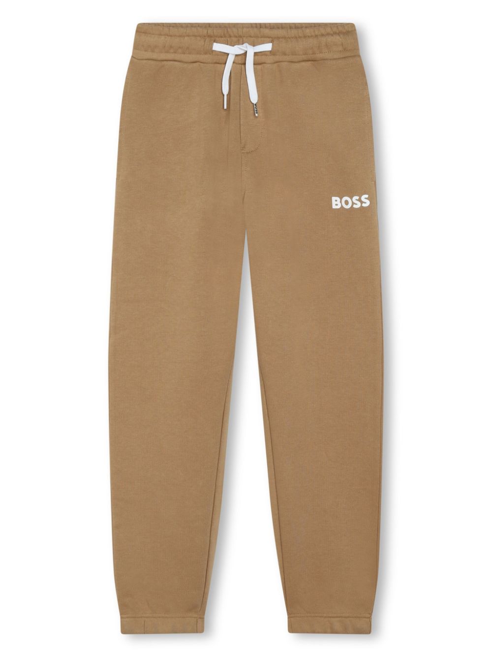 Logo-print fleece track pants - Neutrals