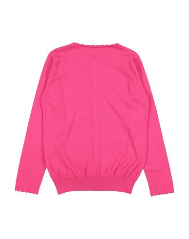 M. ferrari Kid Girl Cardigan Magenta Size 10 Cotton