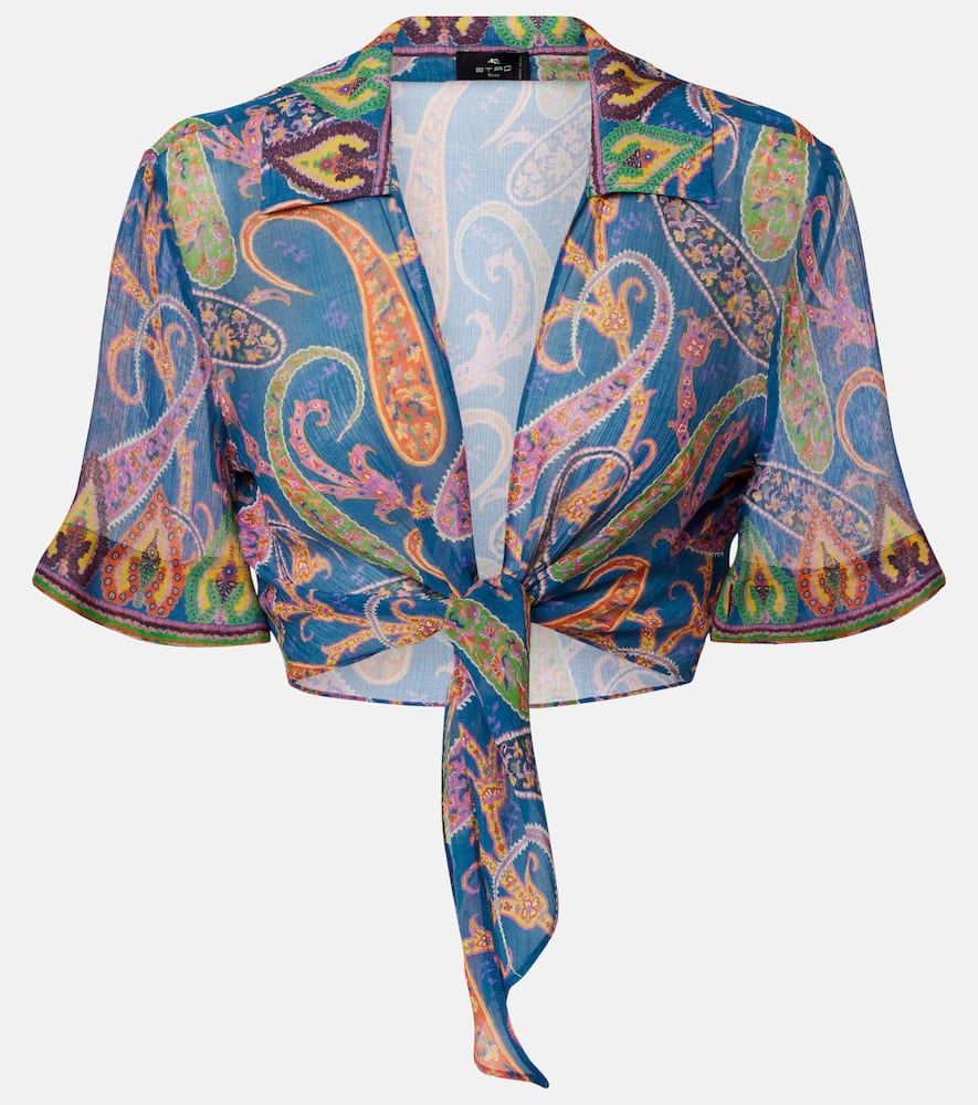 Paisley crop top
