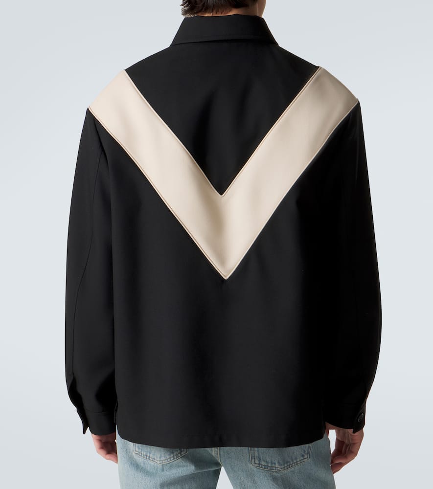 VLogo gabardine jacket