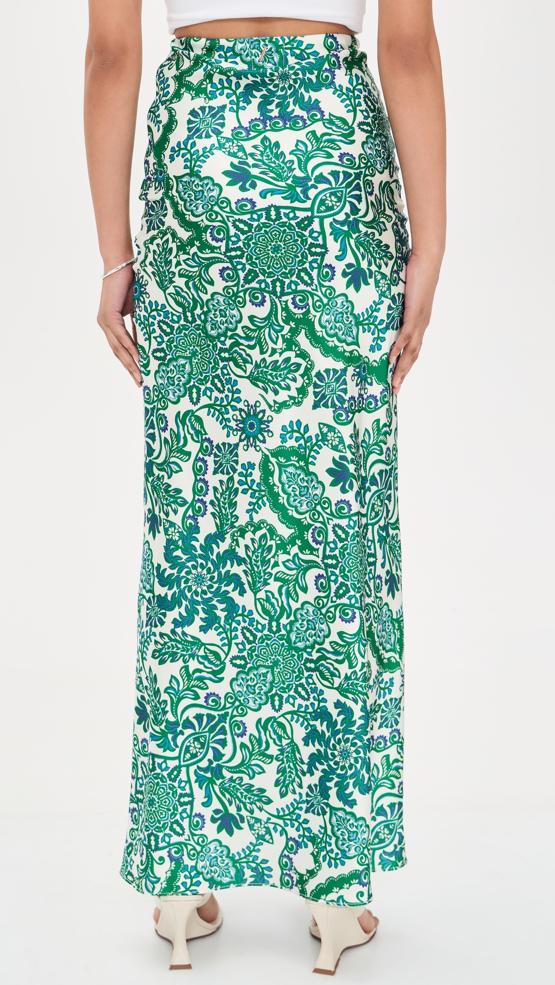 Sierra Maxi Skirt Reflective Botanical