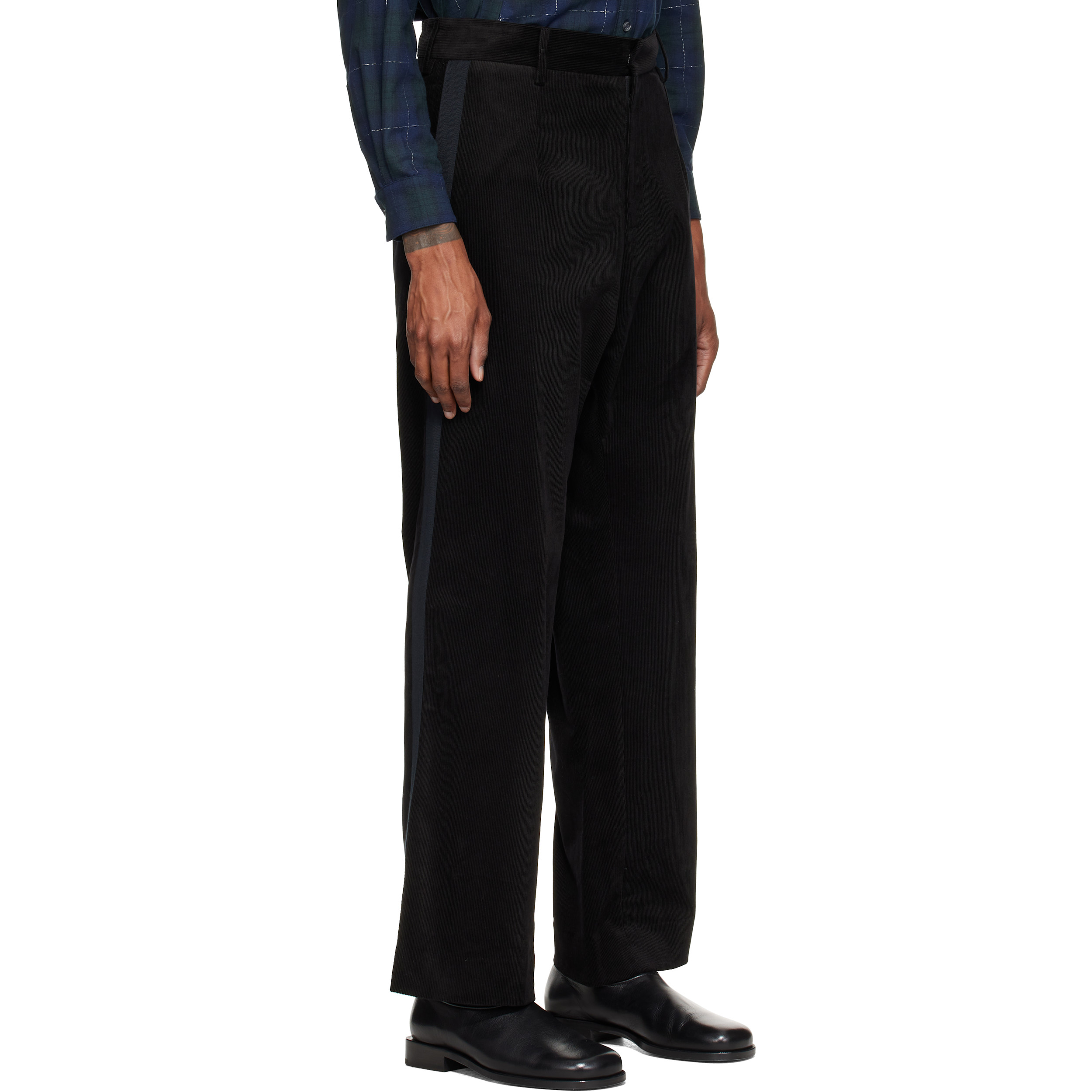 Black Cord Tux Trousers