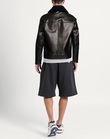 Man Jacket Black Size 38 Ovine leather