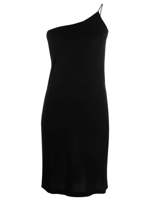 Off-shoulder knee-length dress