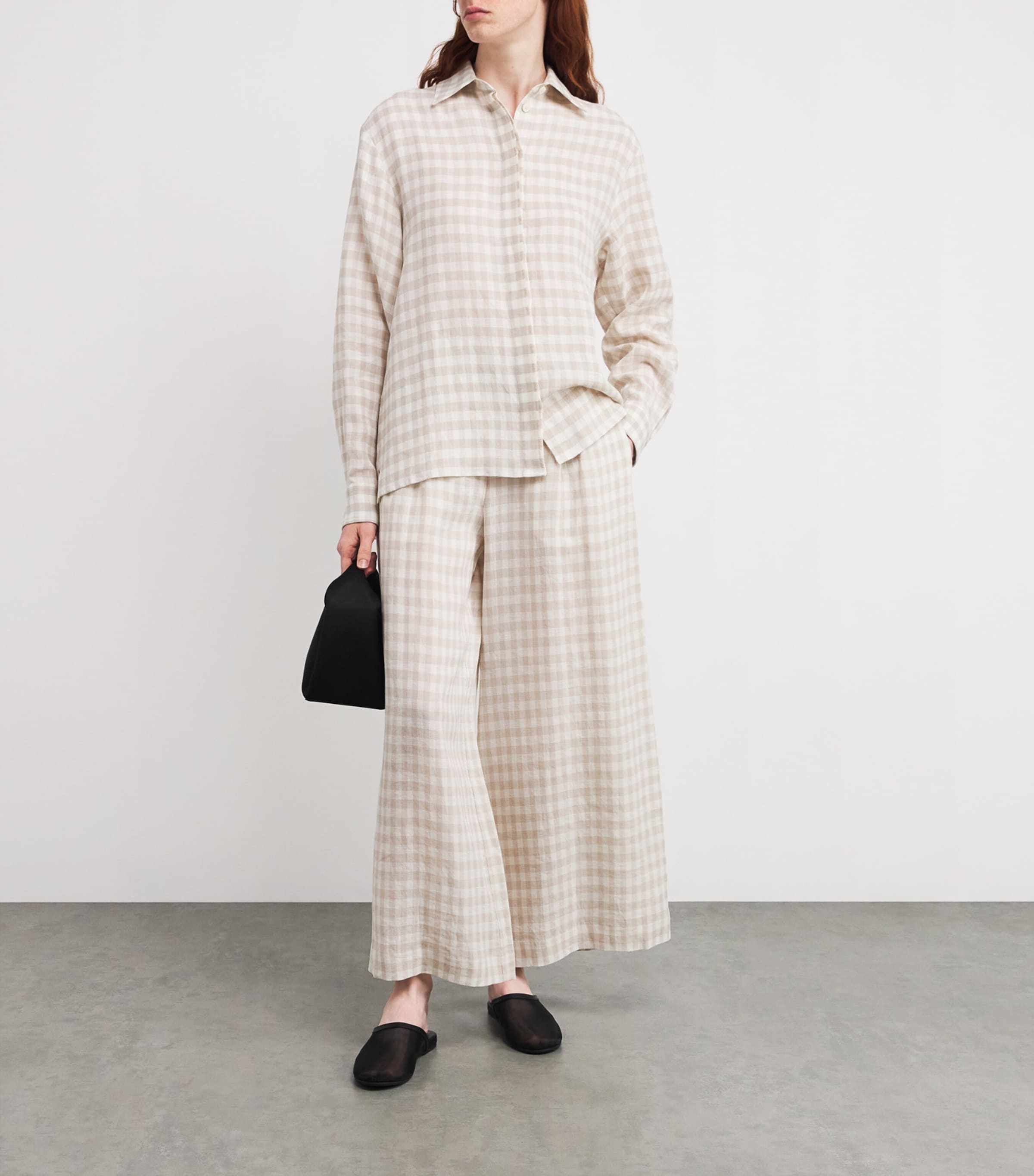 Iris Von Arnim Linen Check Radima Shirt