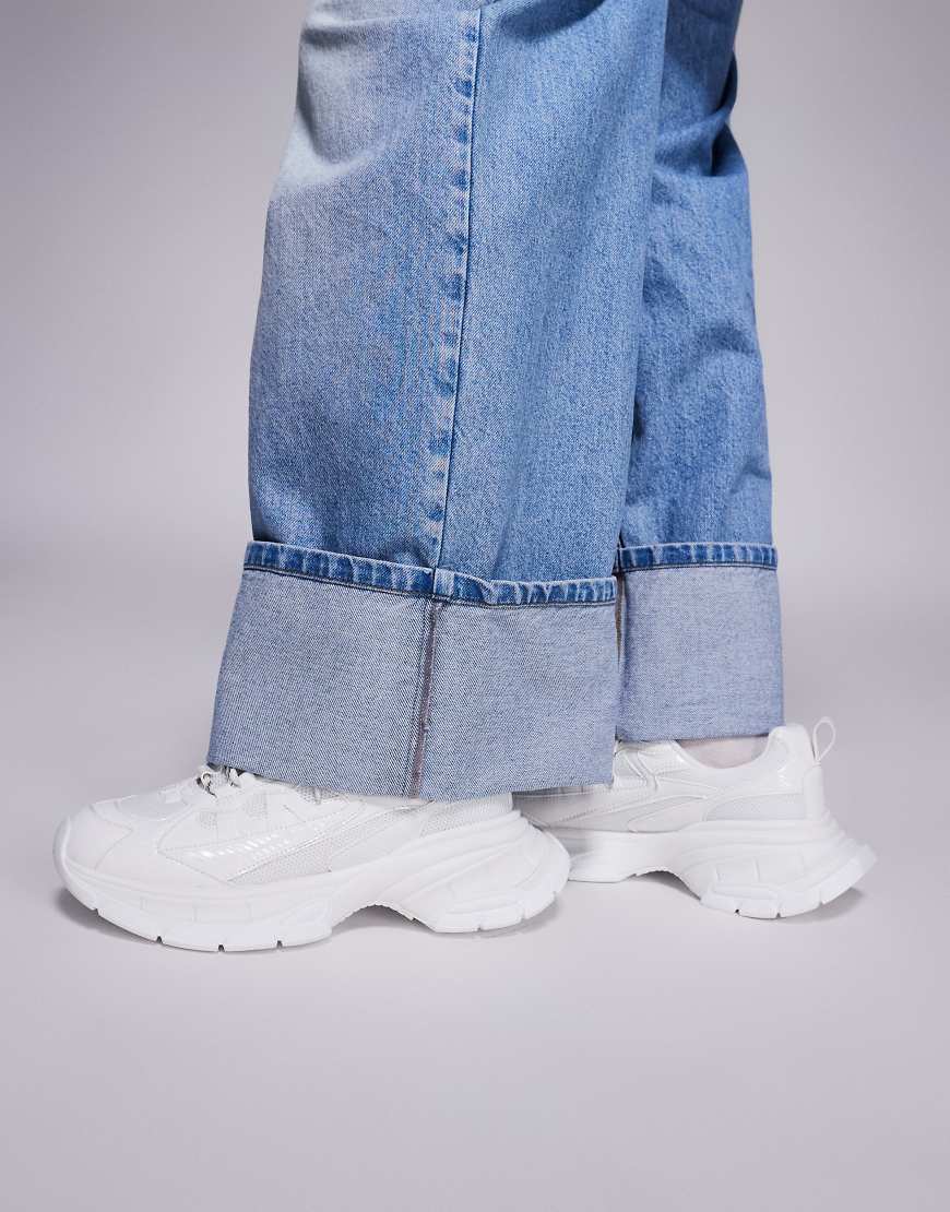 ASOS DESIGN chunky sneakers in white