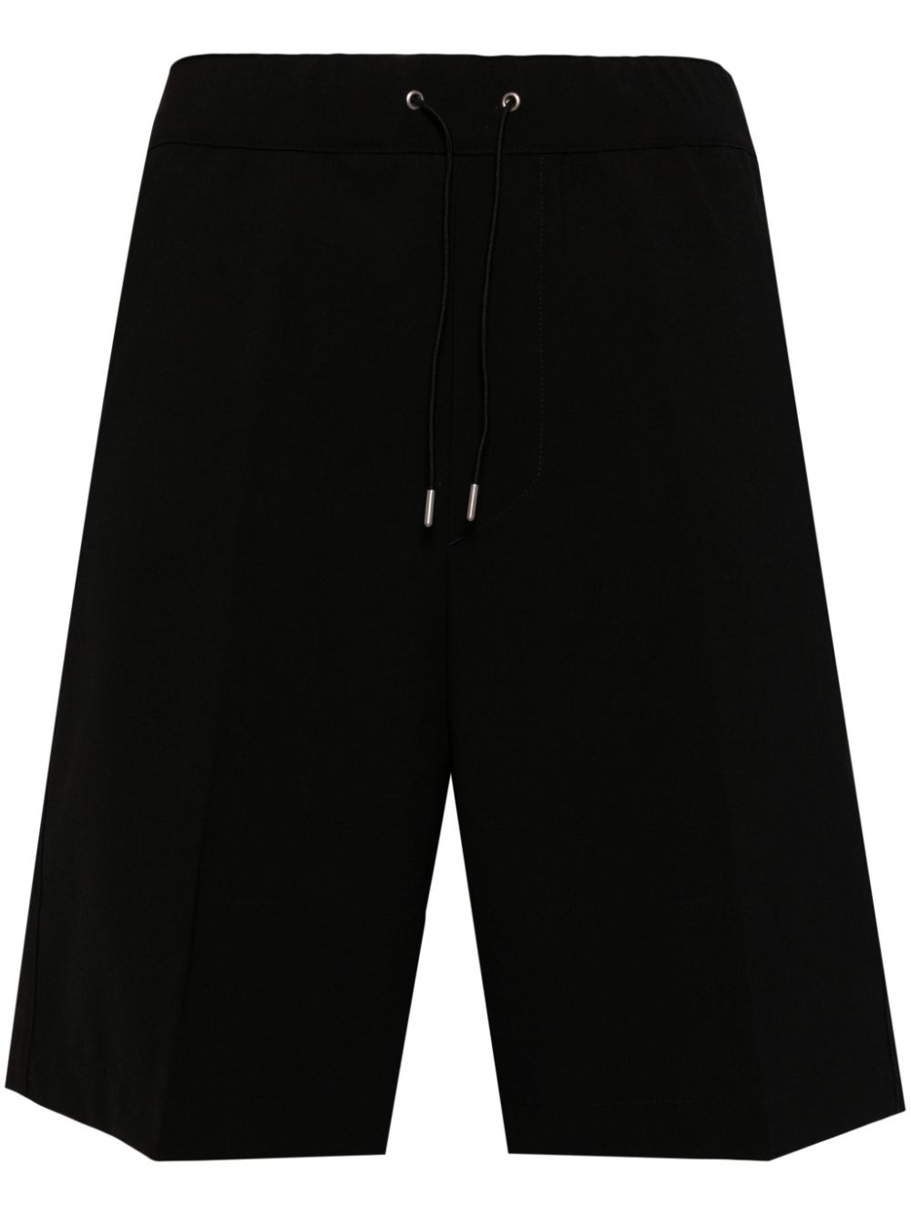 Drawstring cotton shorts - Black