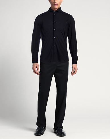 Man Shirt Midnight blue Size S Virgin Wool