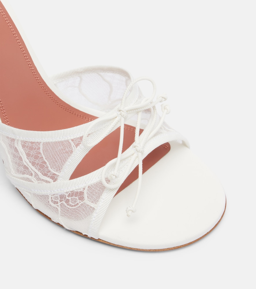 Eleonora bow-detail lace mules