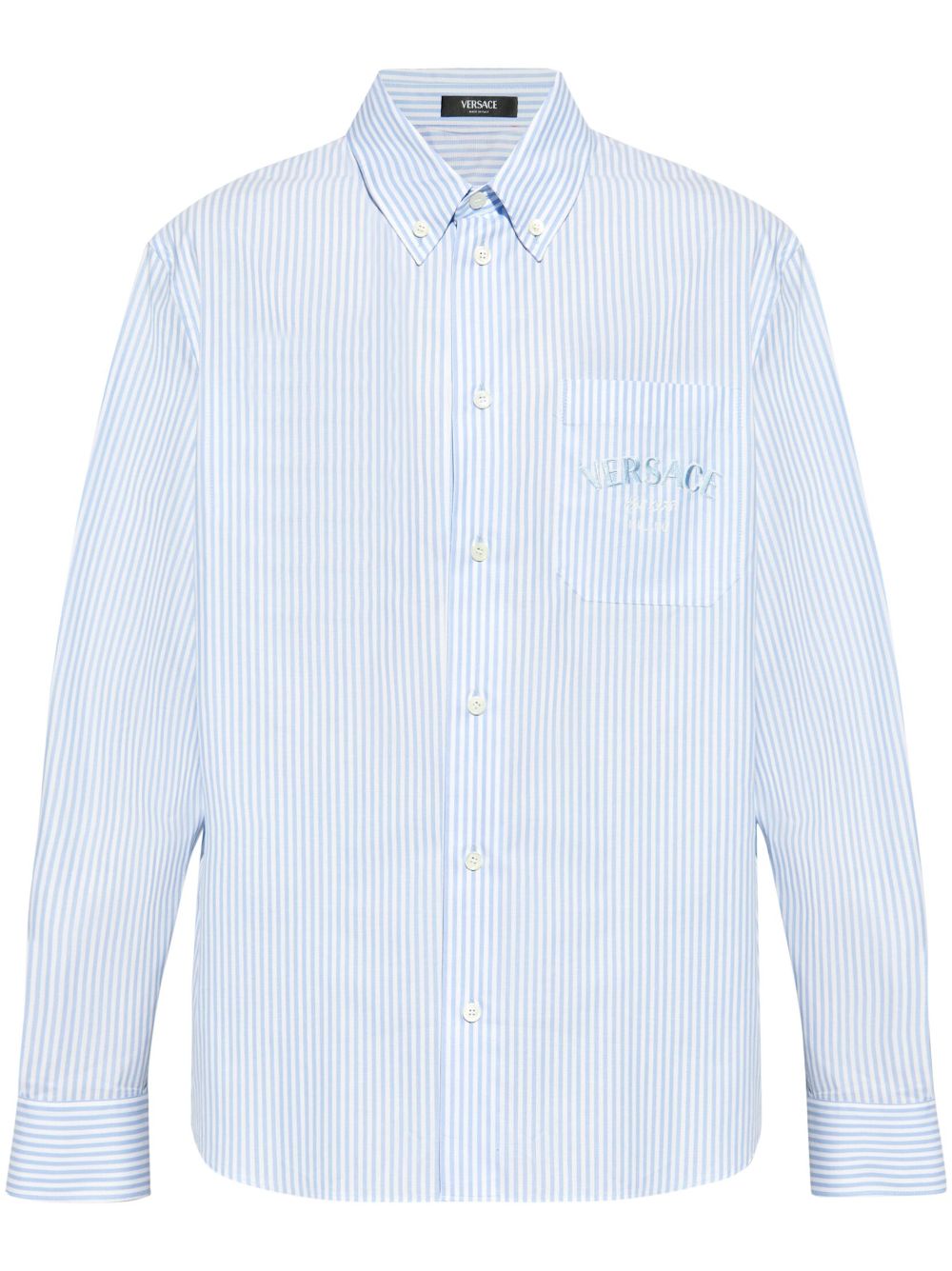 Seashell Baroque striped cotton shirt - Blue