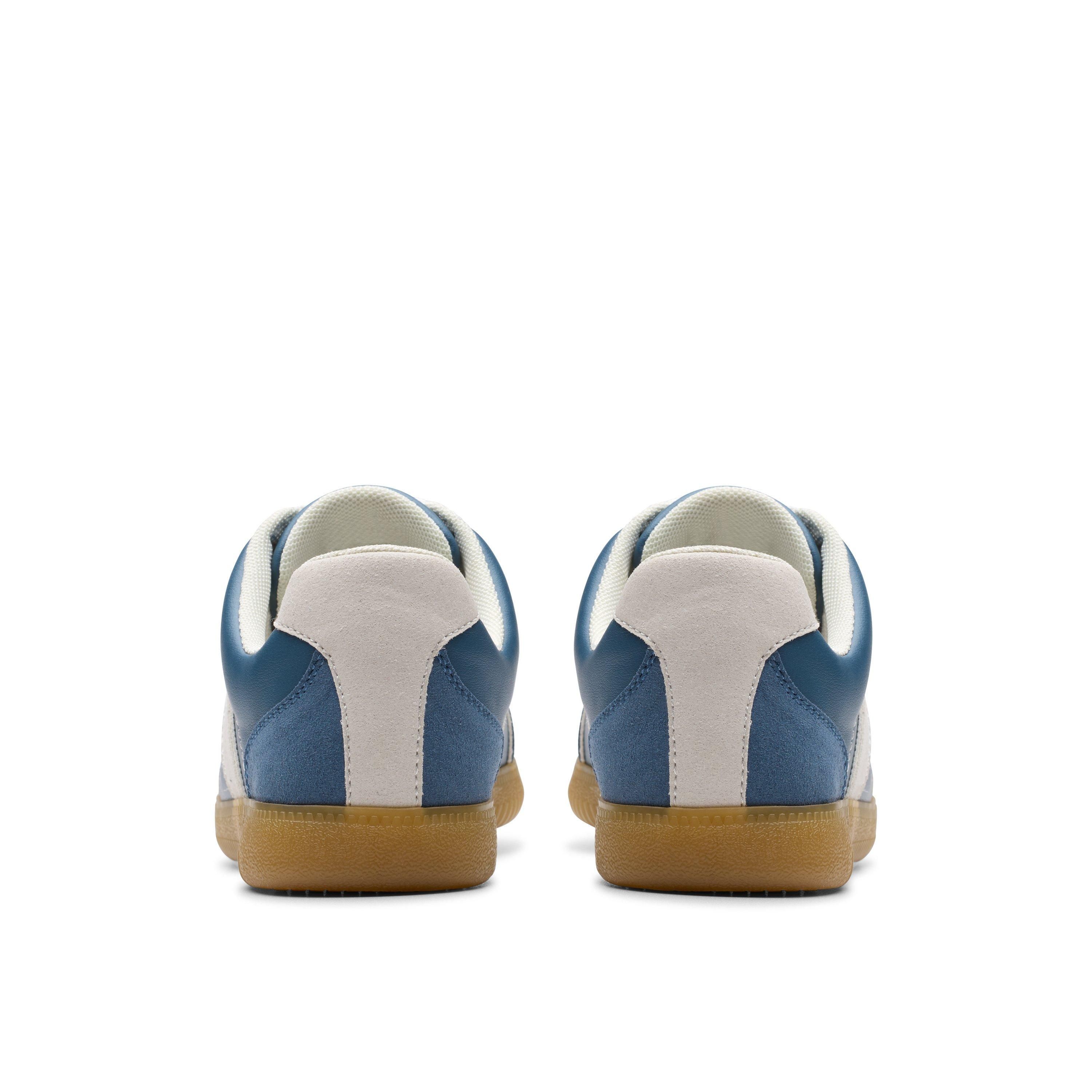 Clarks Nykole Step Denim Trainers In Blue