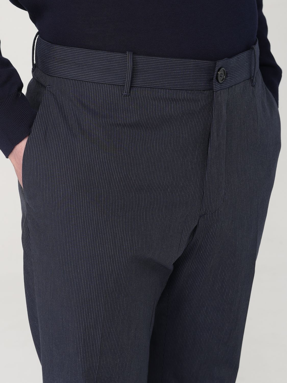 Pants Men color Blue