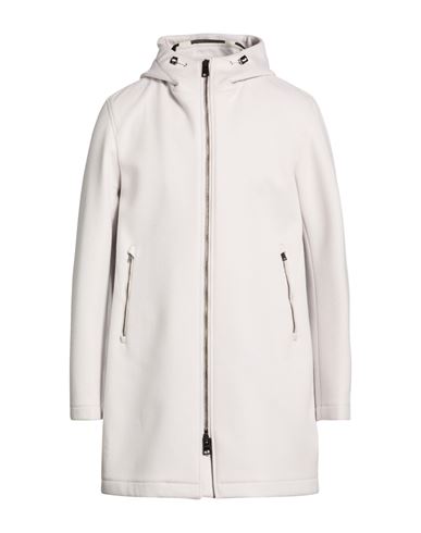 Resort Man Coat Light grey Size 42 Wool, Cashmere