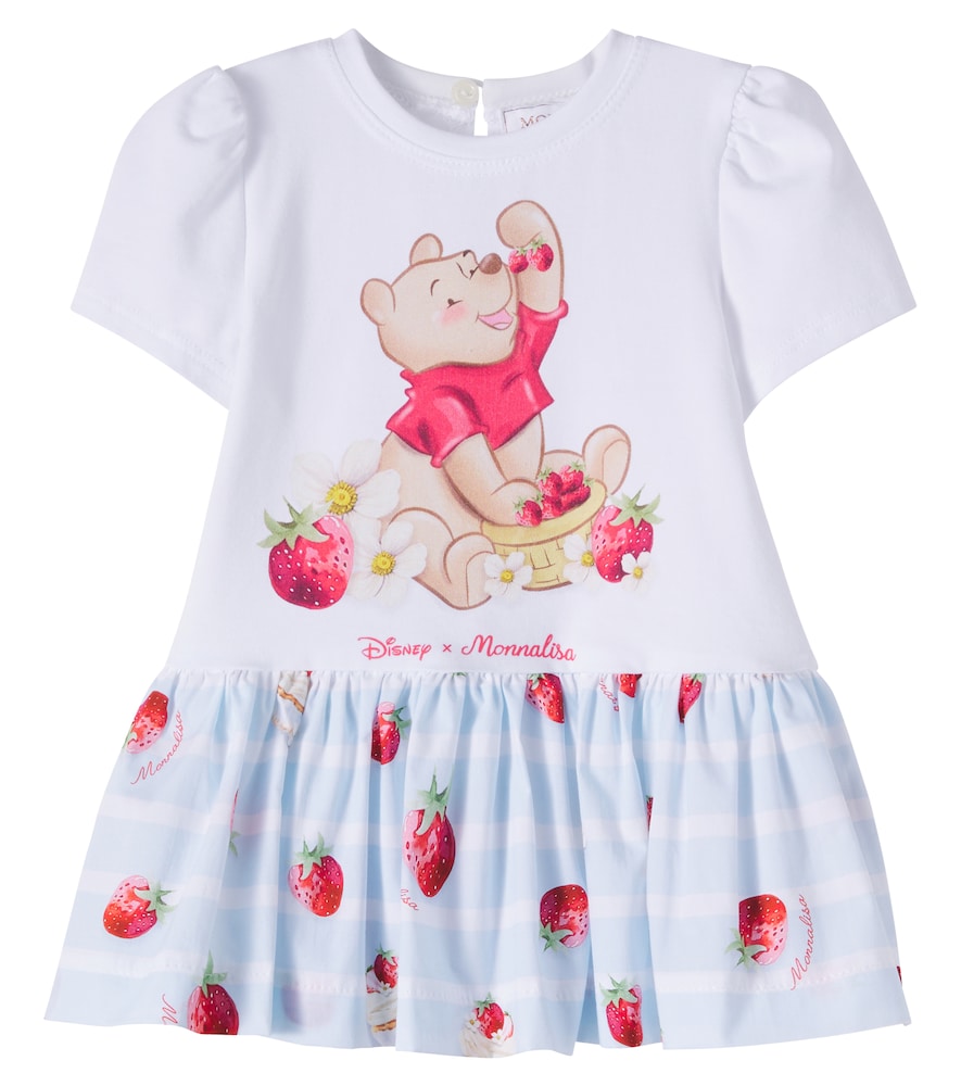 X Disney baby printed cotton-blend dress