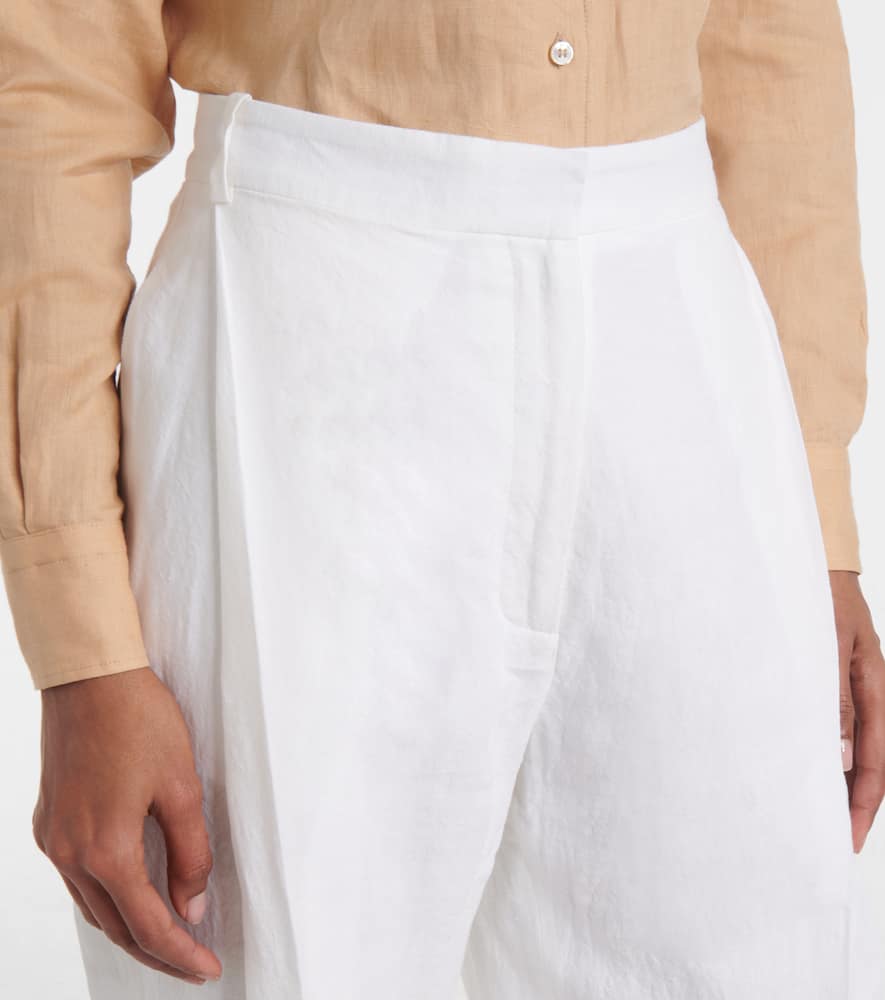 Gabrielle linen wide-leg pants