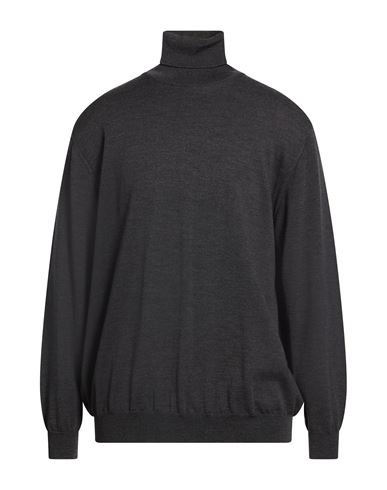 Man Turtleneck Charcoal Size 46 Virgin Wool