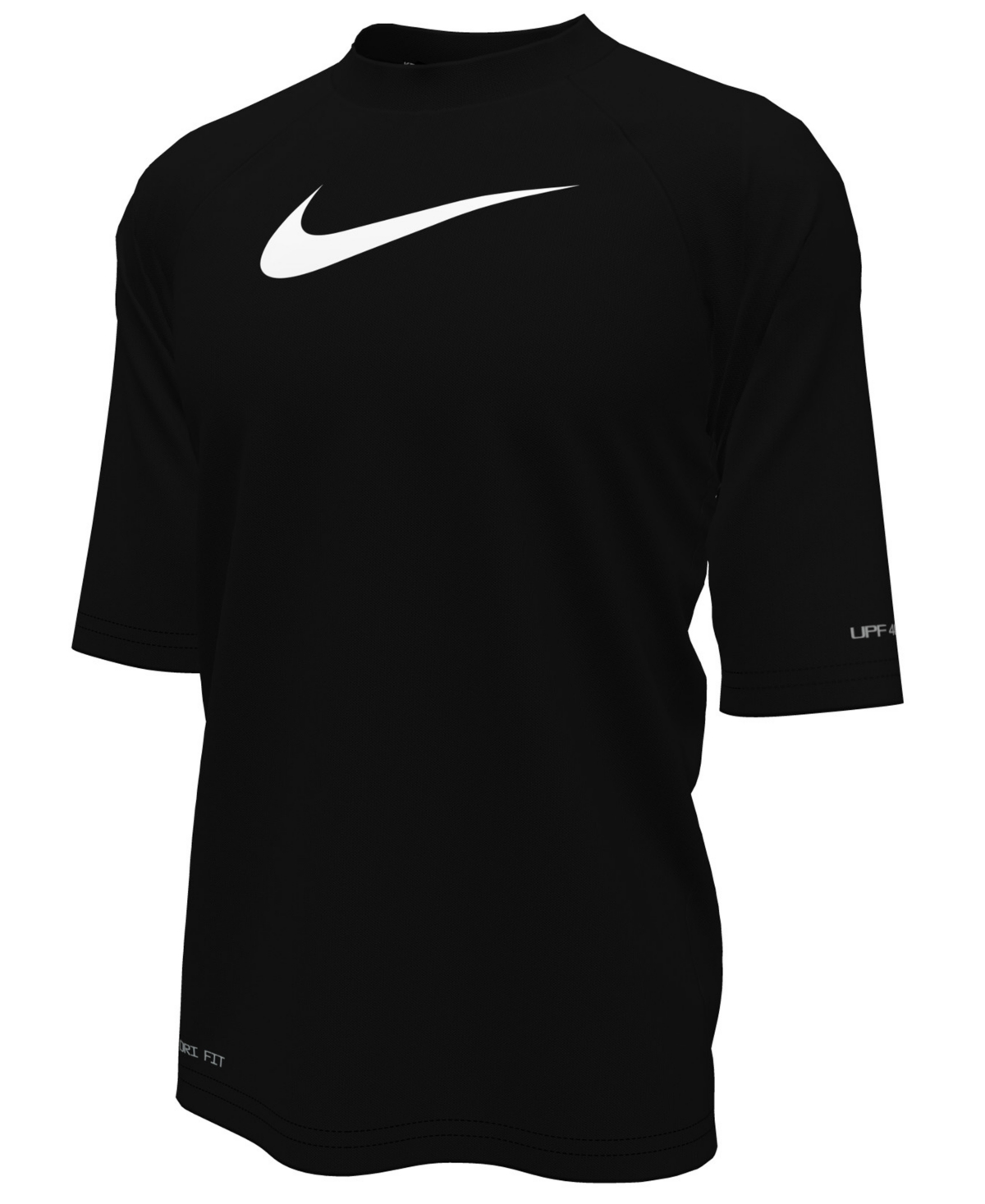 Boys 8-20 High Neck Hydroguard Short-Sleeve Top - Black