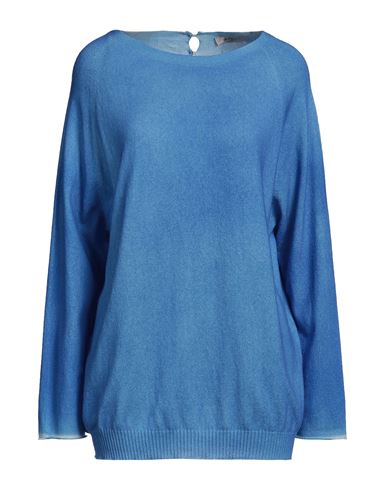 La Fileria Woman Sweater Azure Size 12 Cashmere