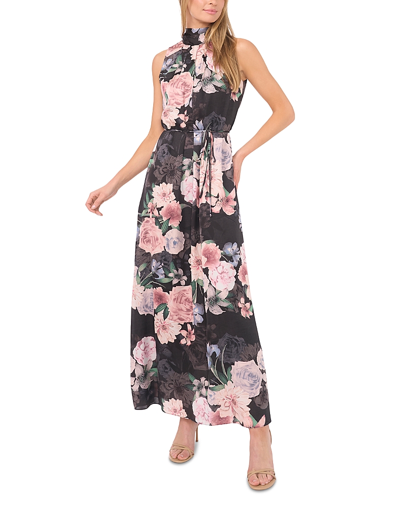 Alina Bow Tie Sleeveless Maxi Dress
