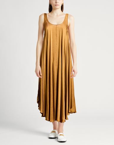 Woman Maxi dress Mustard Size 1 Viscose