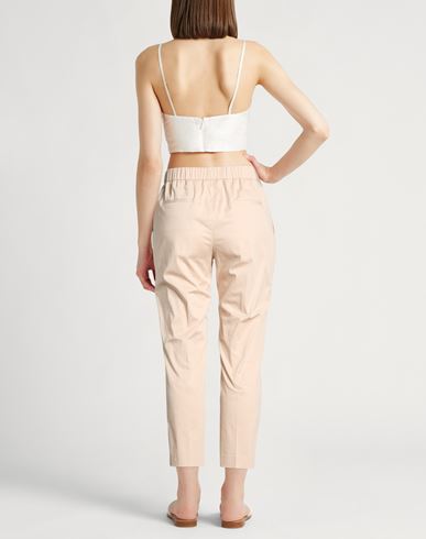 Woman Pants Sand Size 12 Cotton, Elastane