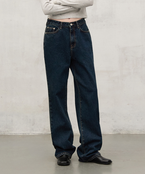 W50 Wide Denim Pants_White