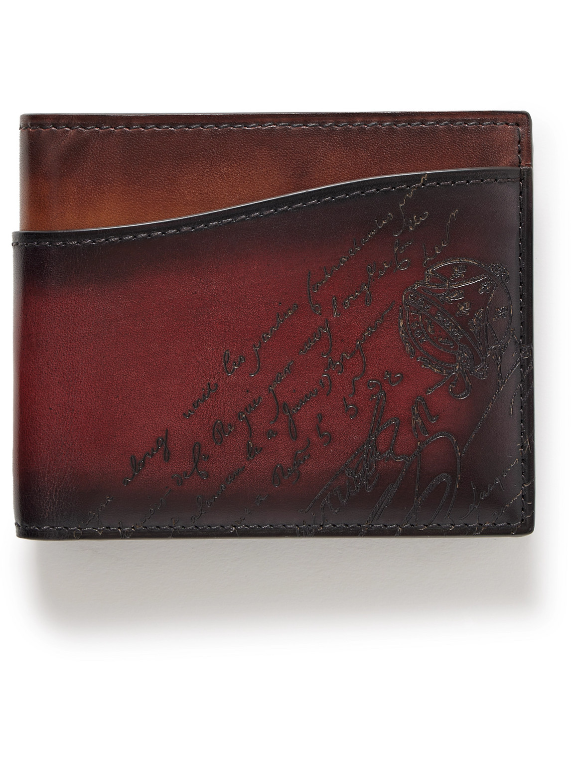 Makore Neo Scritto Venezia Leather Billfold Wallet