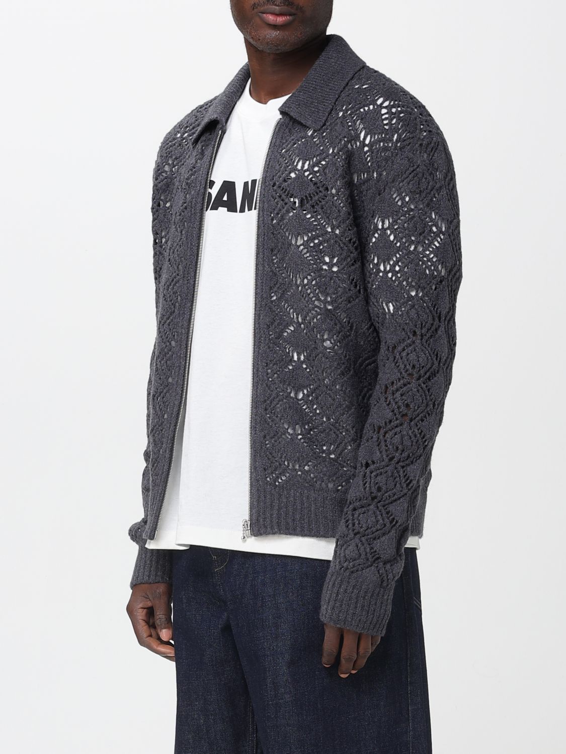 Cardigan Men color Grey