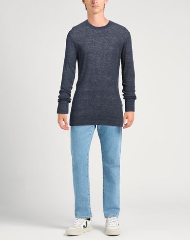 Altea Man Sweater Navy Size L Linen