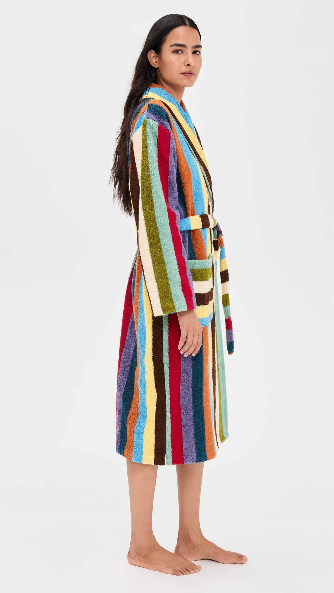 Stripe Bathrobe Eucalyptus