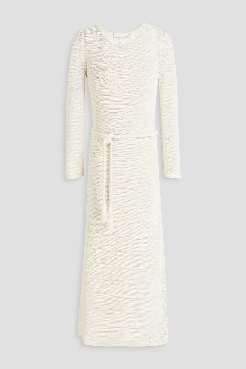 Knitted midi dress - White - M/L