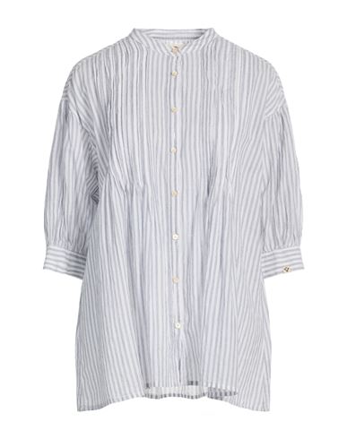 Woman Shirt Light grey Size S Cotton