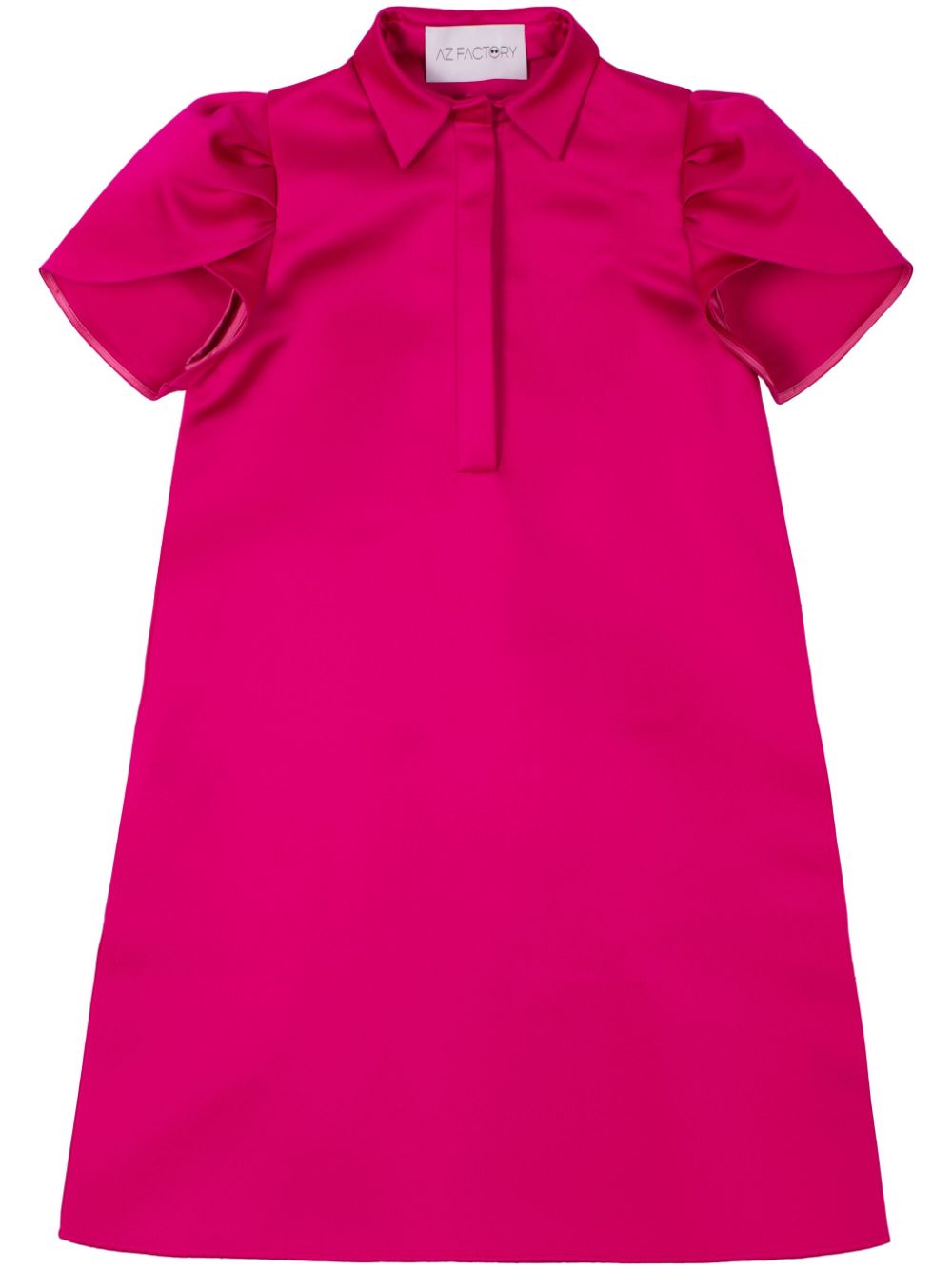 Zinnia ruffled sleeves dress - Pink