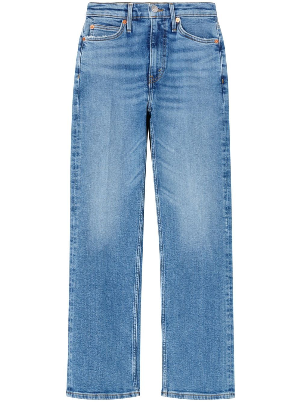 High-rise cropped bootcut jeans - Blue