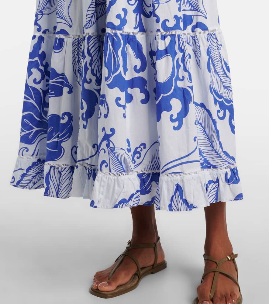 Milena printed cotton maxi dress
