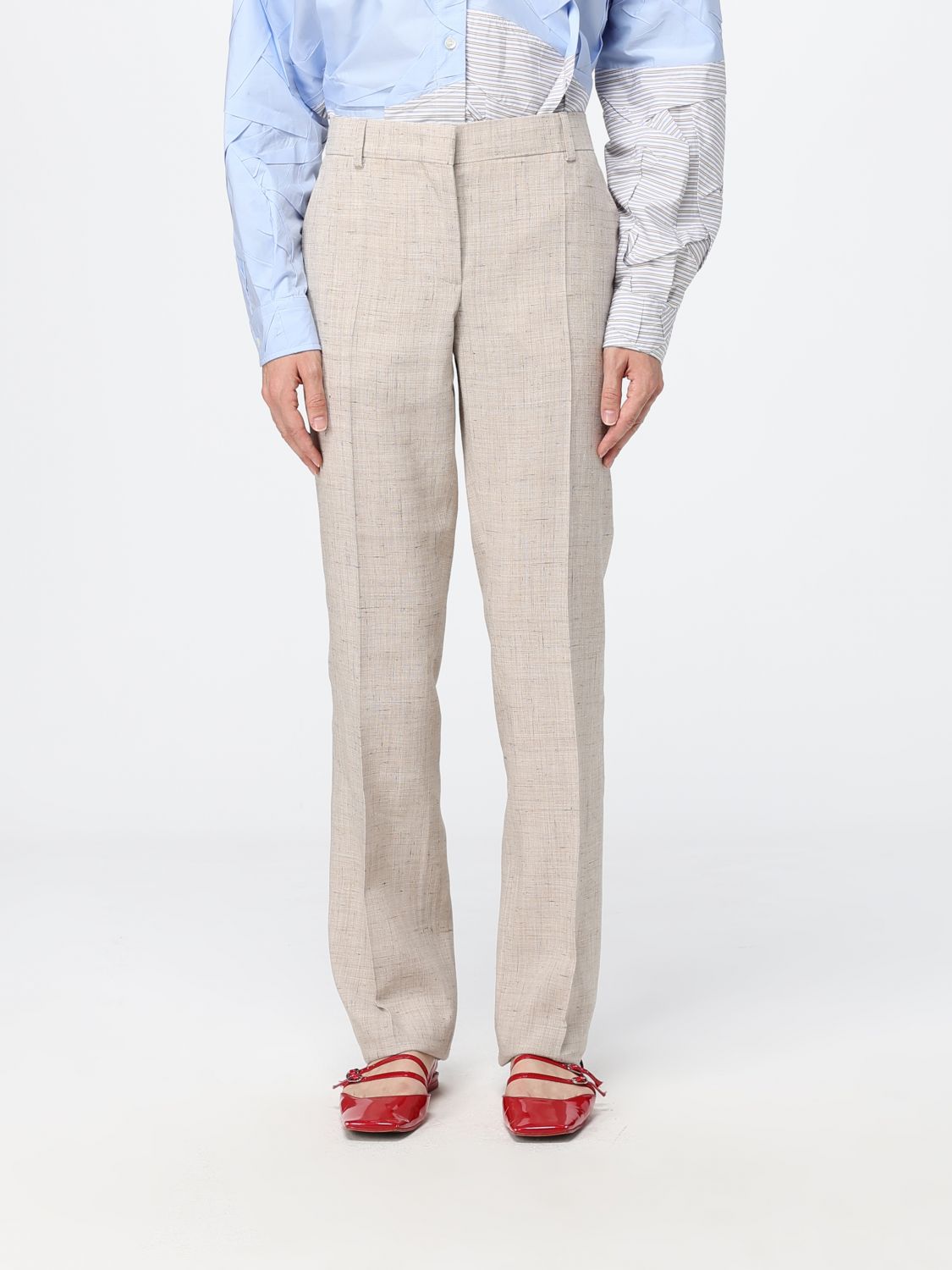 Pants Woman color Beige