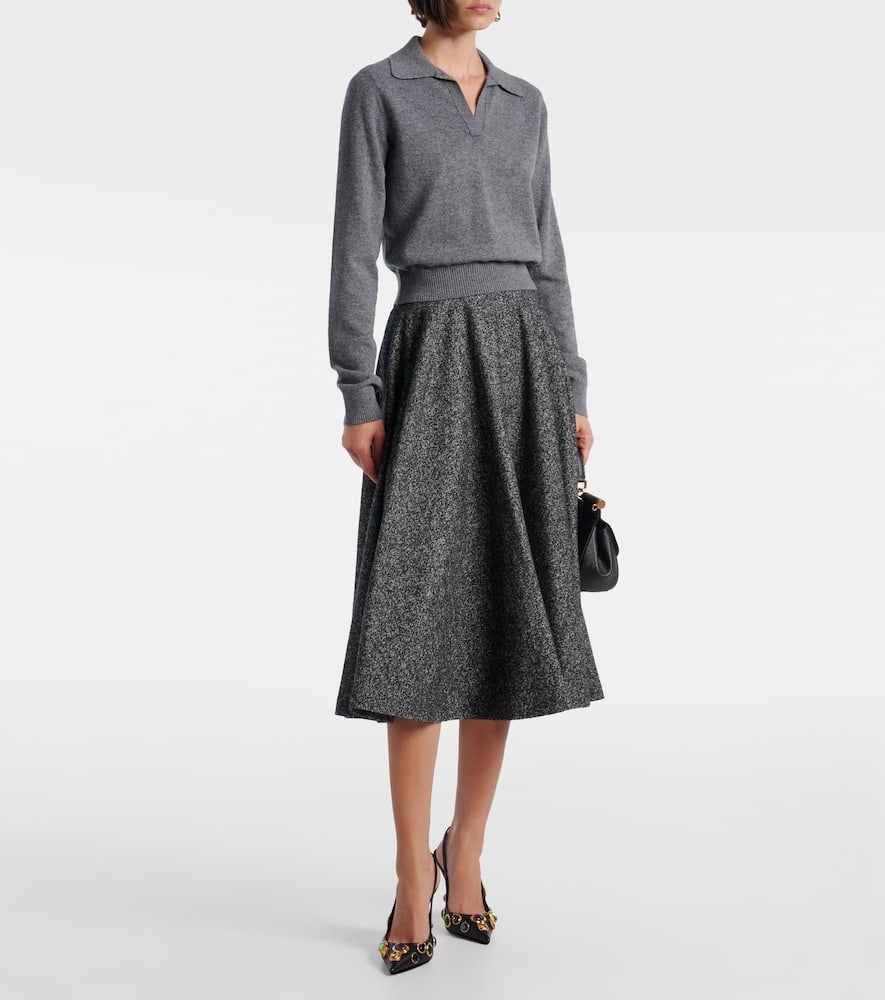 Cashmere polo sweater