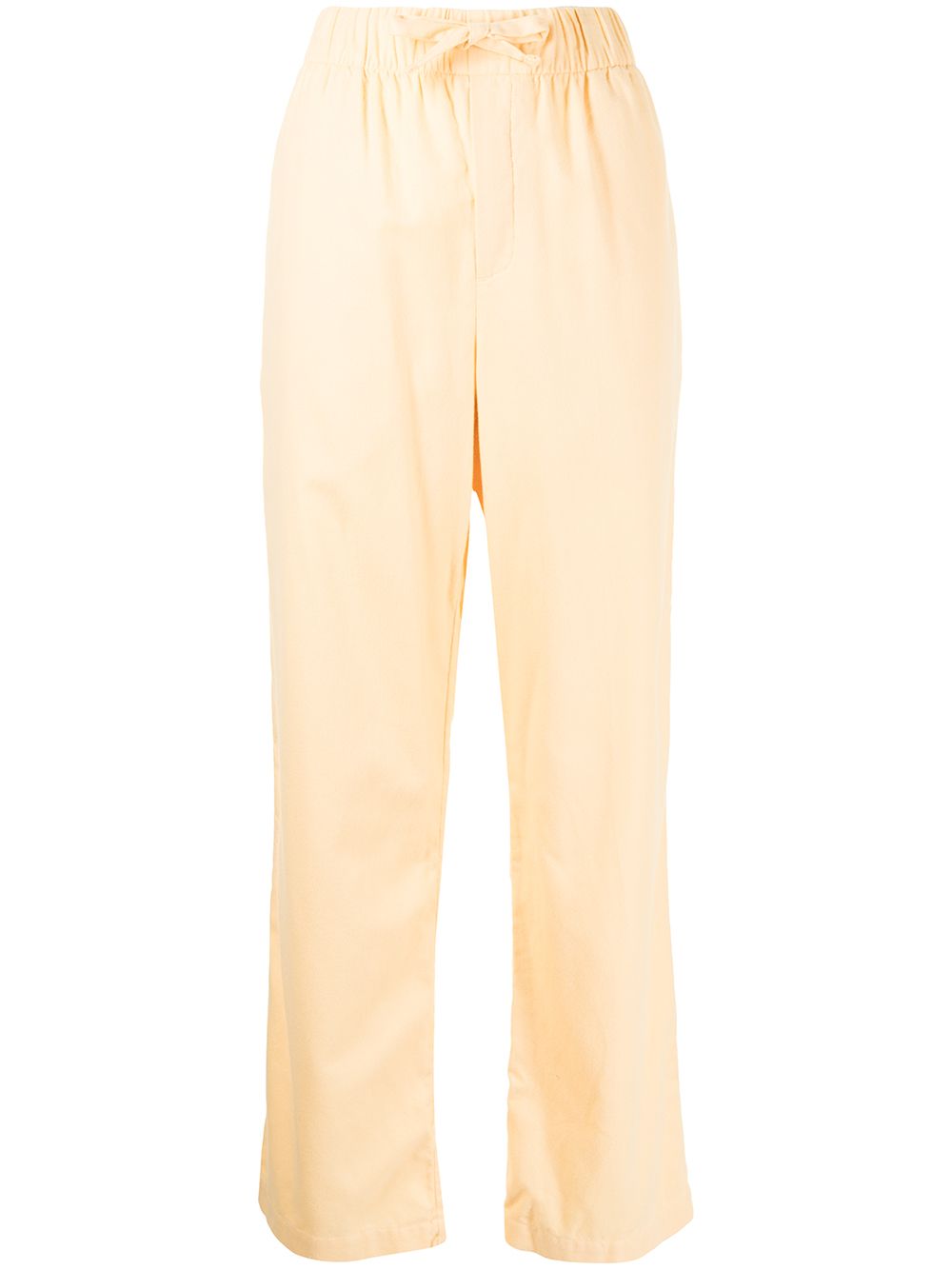 Flannel drawstring pajama bottoms - Neutrals