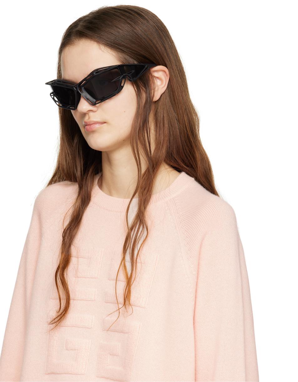 Givenchy Black Giv Cut Cage Sunglasses
