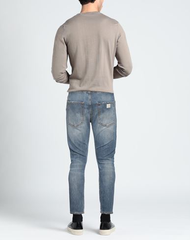 Man Jeans Blue Size 38 Cotton, Elastane
