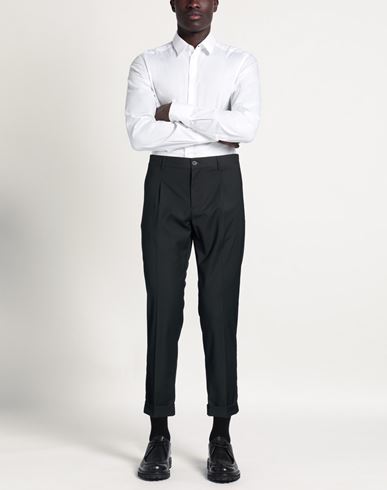 Man Pants Black Size 36 Polyester, Viscose, Elastane