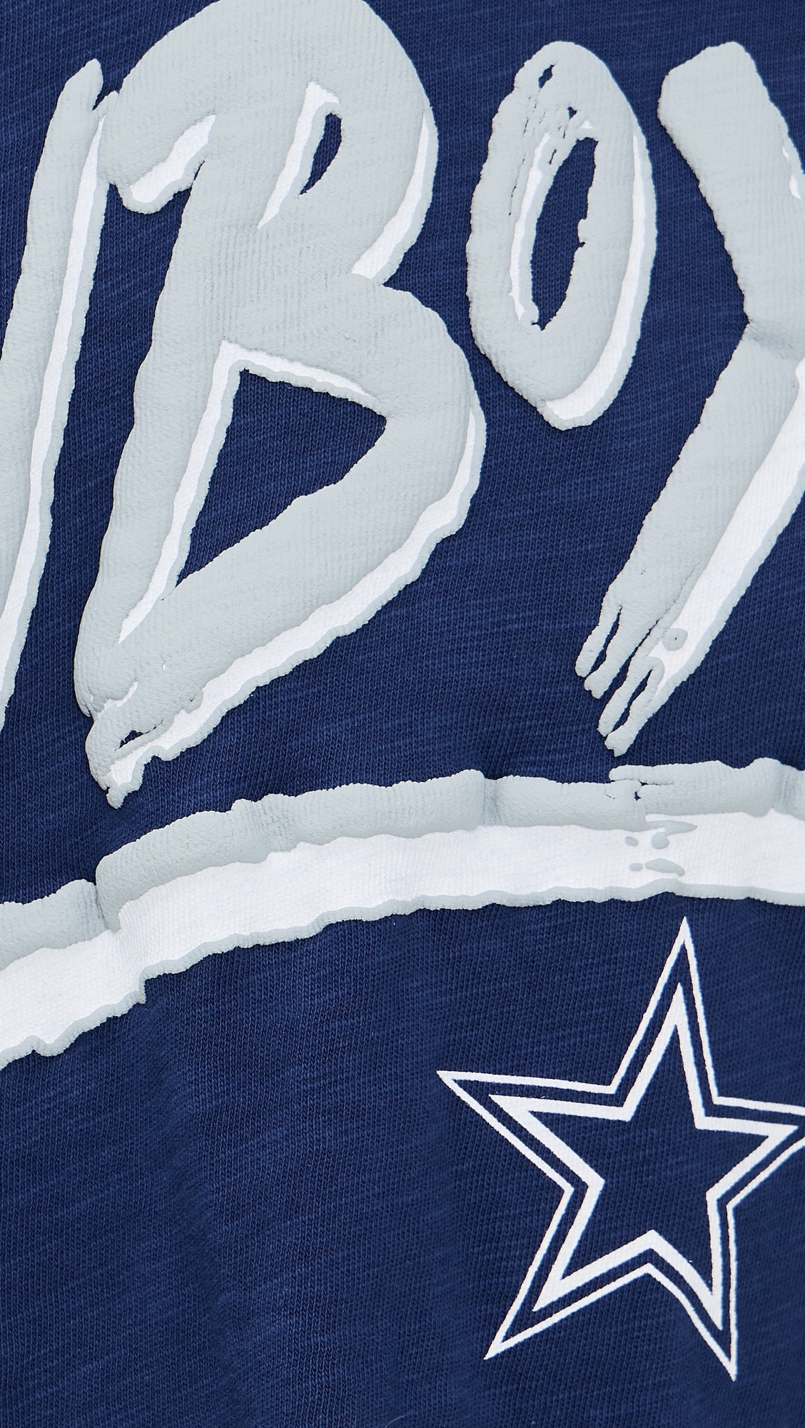 Cowboys Thrill Crop Tee True Navy