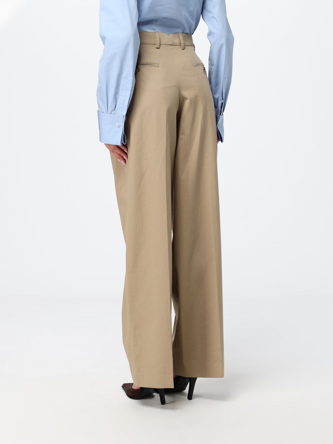 Pants Woman color Beige