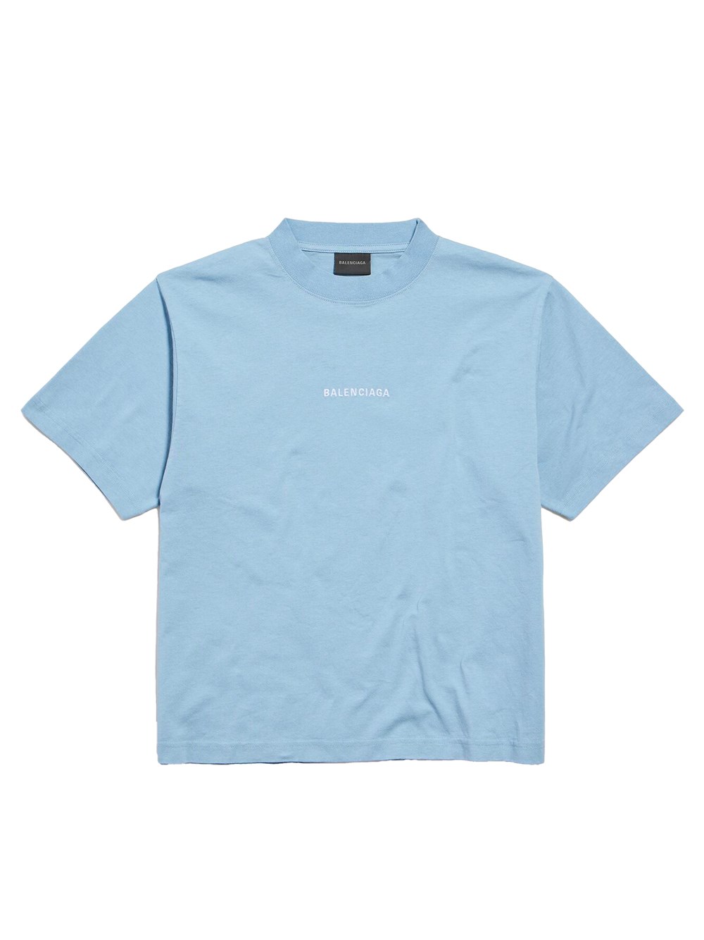 Women`S Back T-Shirt Medium Fit In Light Blue/Wh
