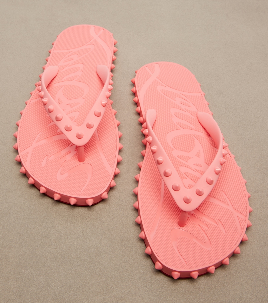 Super Loubi Flip spiked thong sandals