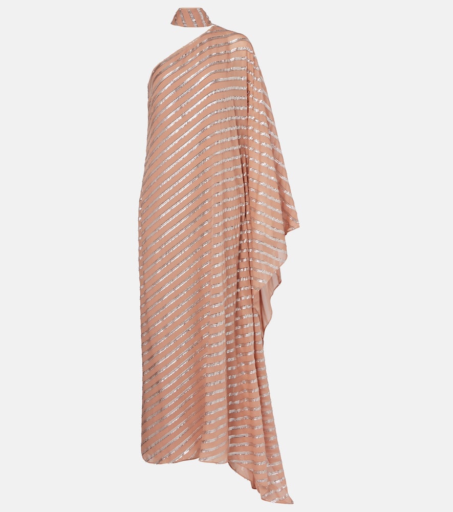 Petra one-shoulder fil coupé maxi dress