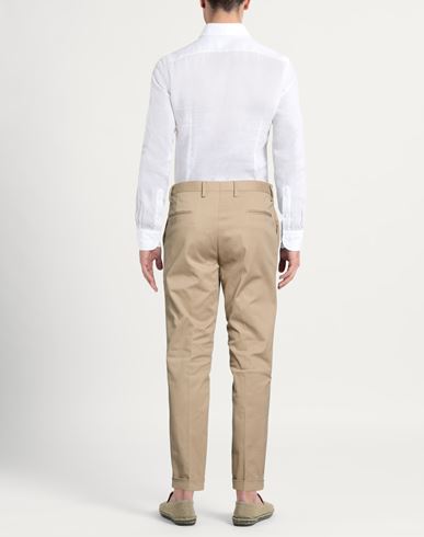 Man Pants Sage green Size 34 Cotton, Elastane