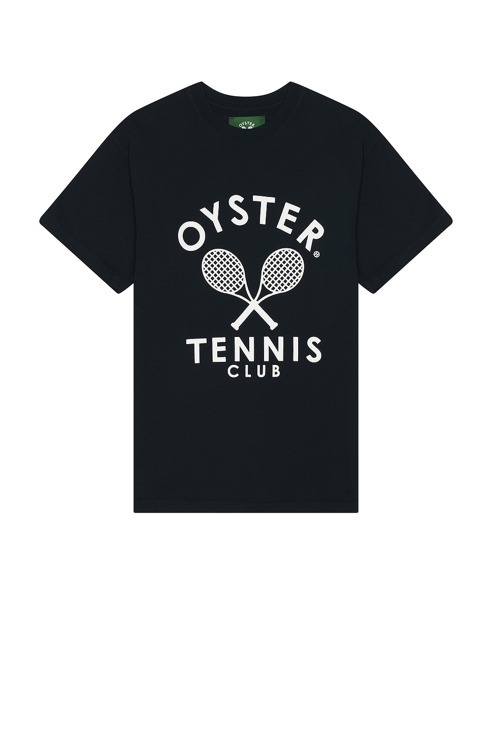 Oyster Tennis Club Members T-Shirt in White - White.  S also in L, M, XL/1X